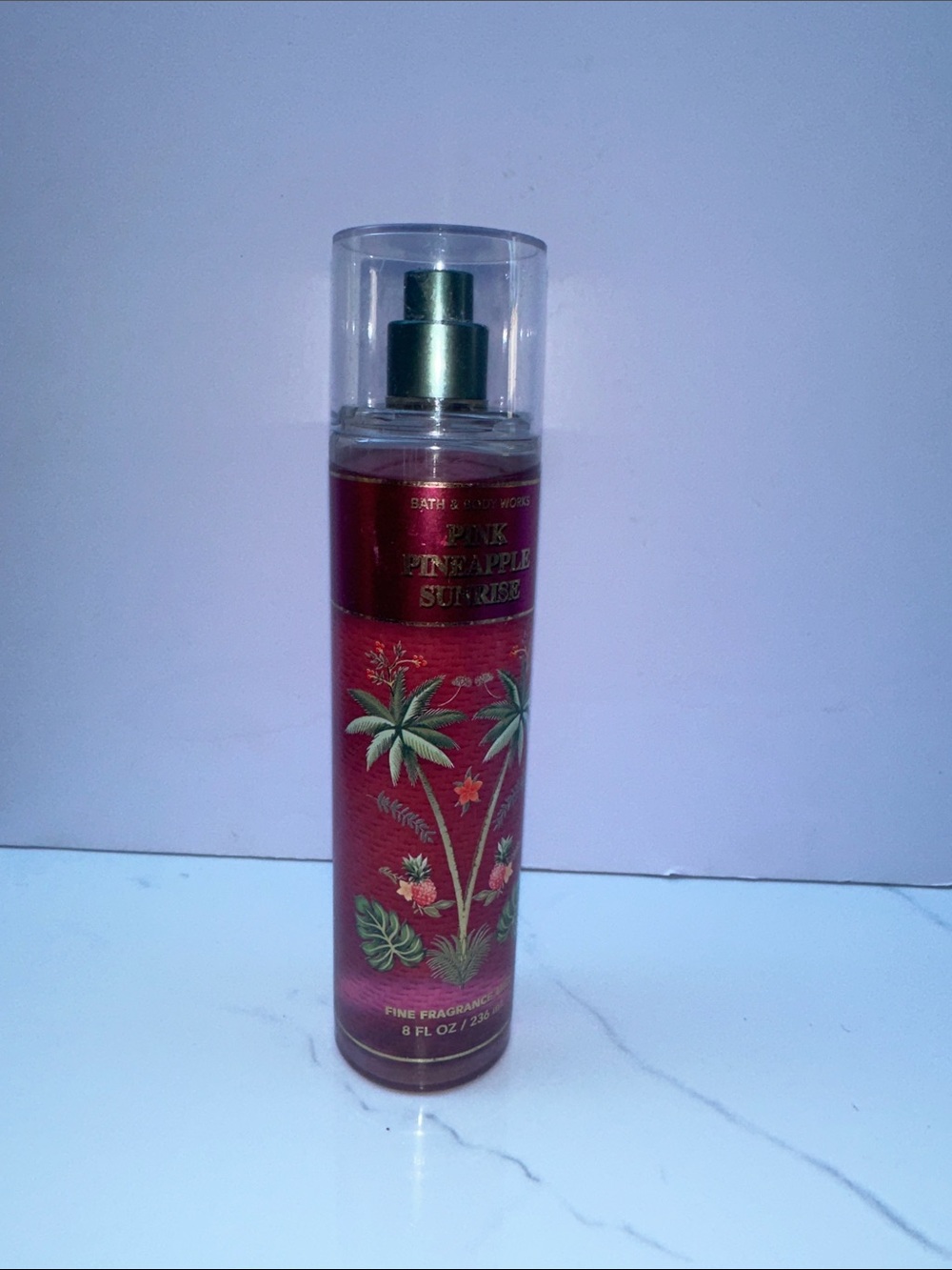 Bath & Body Works Pink Pineapple Sunrise Fine Fragrance Mist - Red